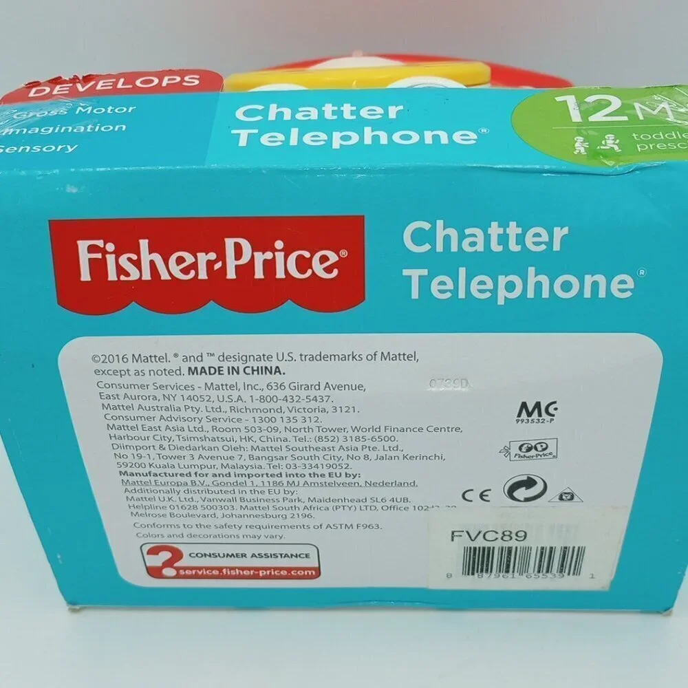 Fisher Price Pull Along Chatter Telephone - 12 Months+